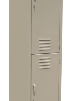 Locker de 2 puertas, 38 cm de frente, 37 cm de fondo y 180 cm de alto