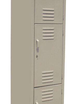 Locker de 3 Puertas, 38 cm de frente, 37 cm de fondo y 180 cm de alto