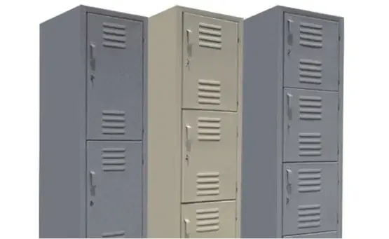 Lockers metálicos de varias puertas